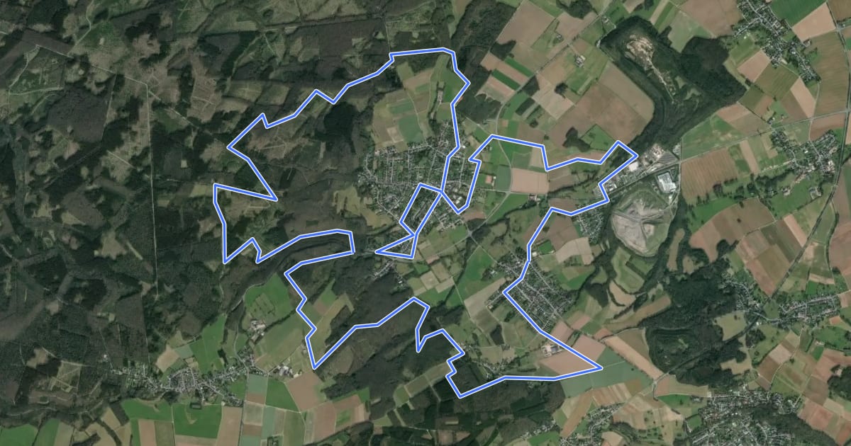 Маршрут Ardbinna Wanderweg на спутниковом снимке