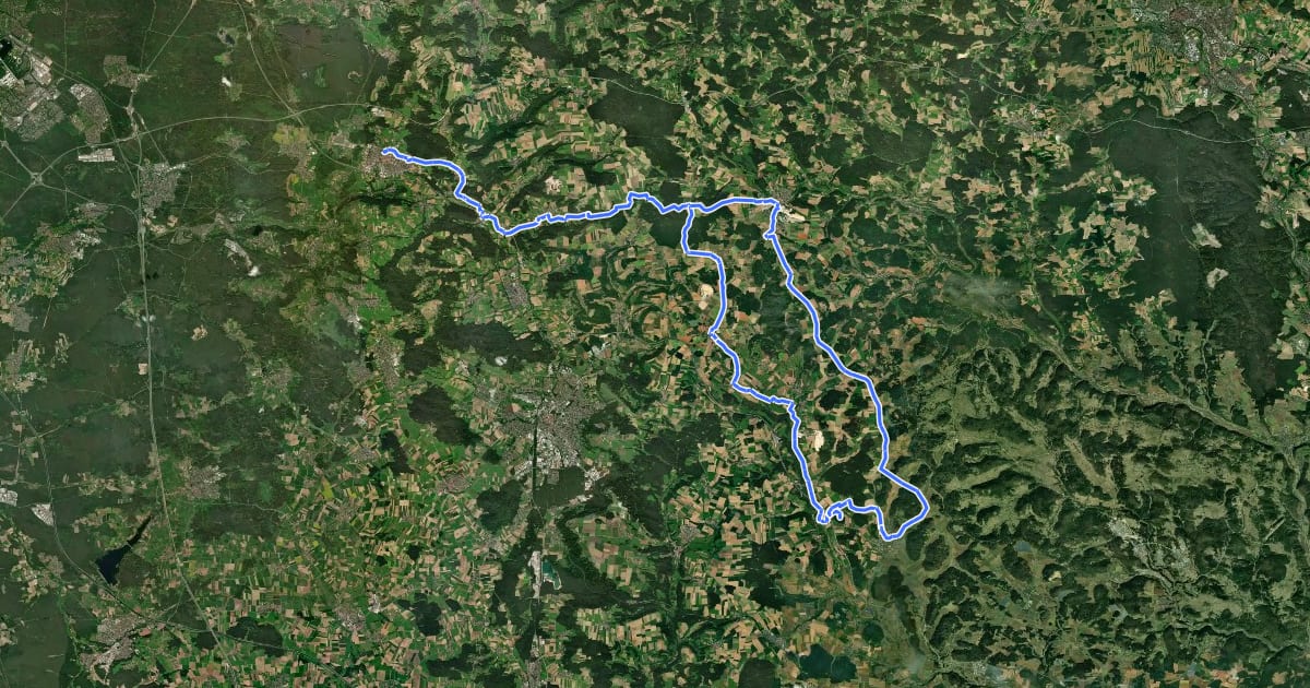 Маршрут Arge 10 Historische Radtour на спутниковом снимке