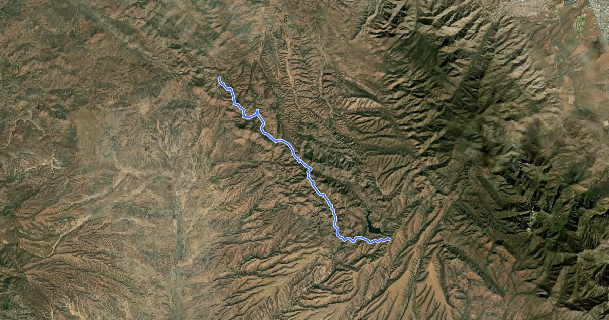 Маршрут Arizona Trail #2 Canelo Hills East на спутниковом снимке