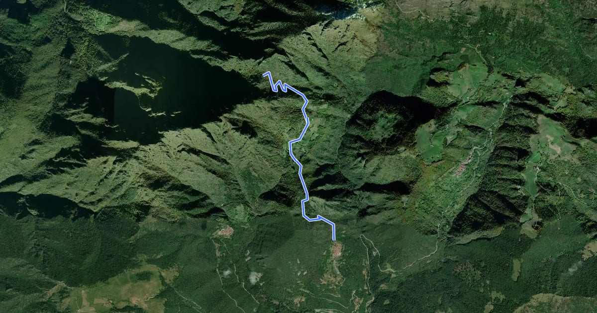 Маршрут Armo - Bocca di Valle на спутниковом снимке