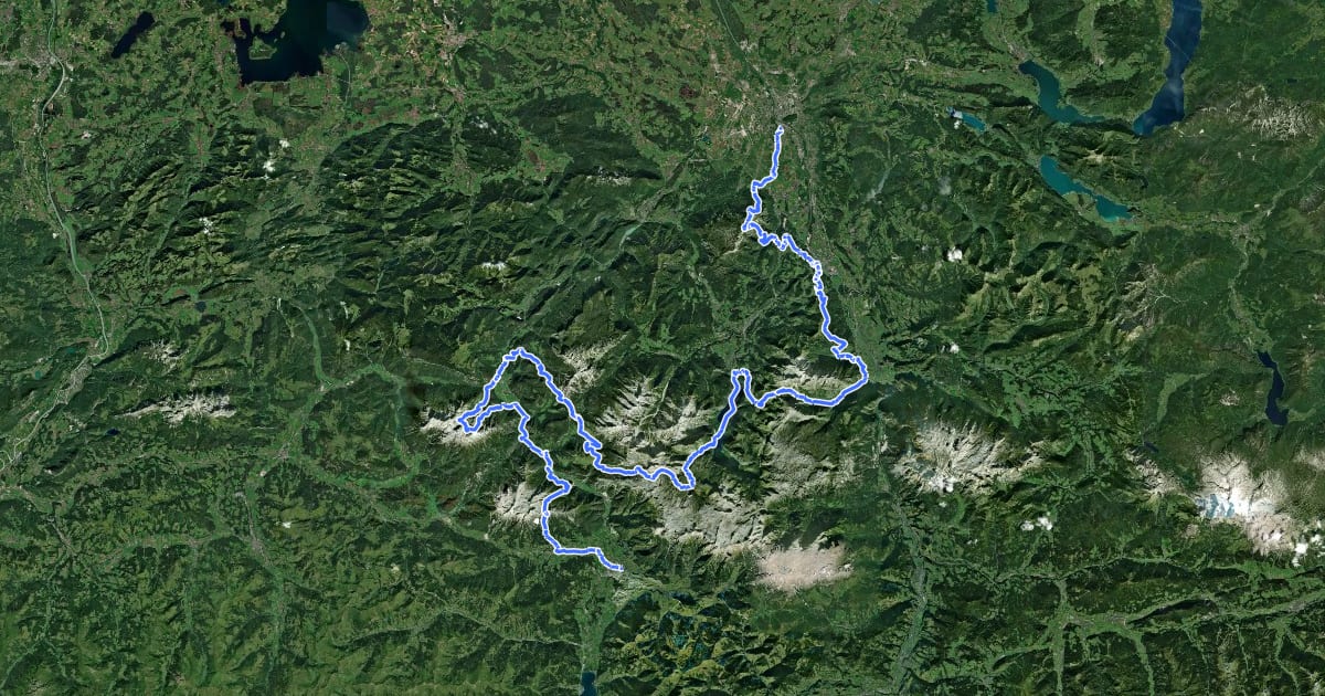 Маршрут Arnoweg (Kalkberge West) на спутниковом снимке