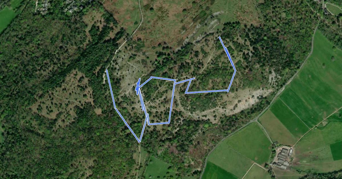 Маршрут Arnside Knott Circular Walk, Arnside/Silverdale на спутниковом снимке