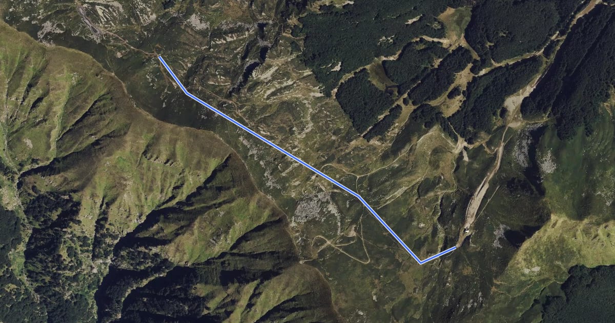 Маршрут Arrivo seggiovia Prato Spilla - percorso 705 на спутниковом снимке