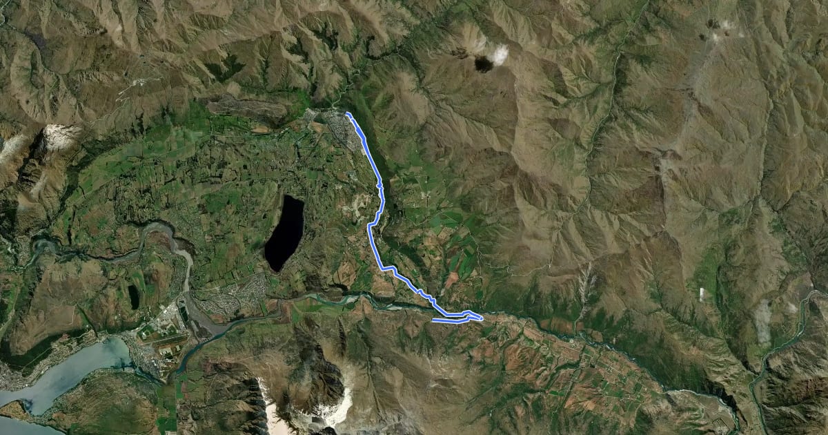 Маршрут Arrow River Bridges Trail на спутниковом снимке