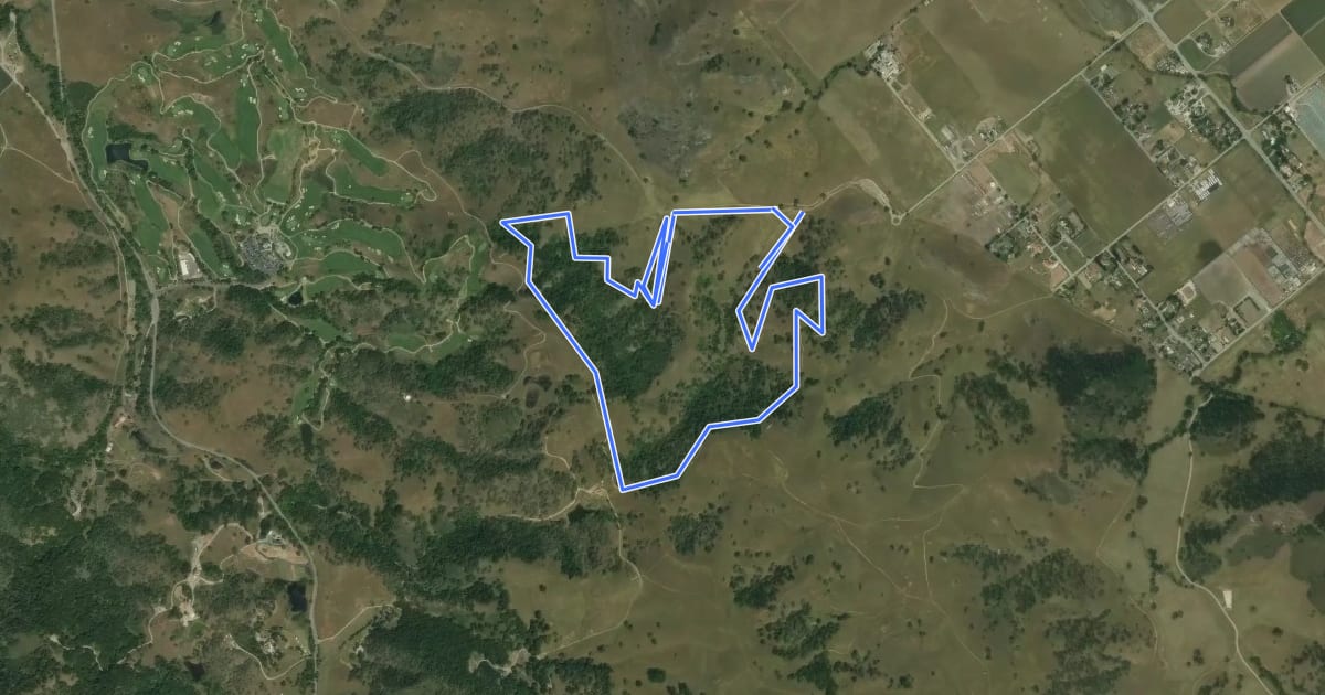 Маршрут Arrowhead Loop Trail на спутниковом снимке