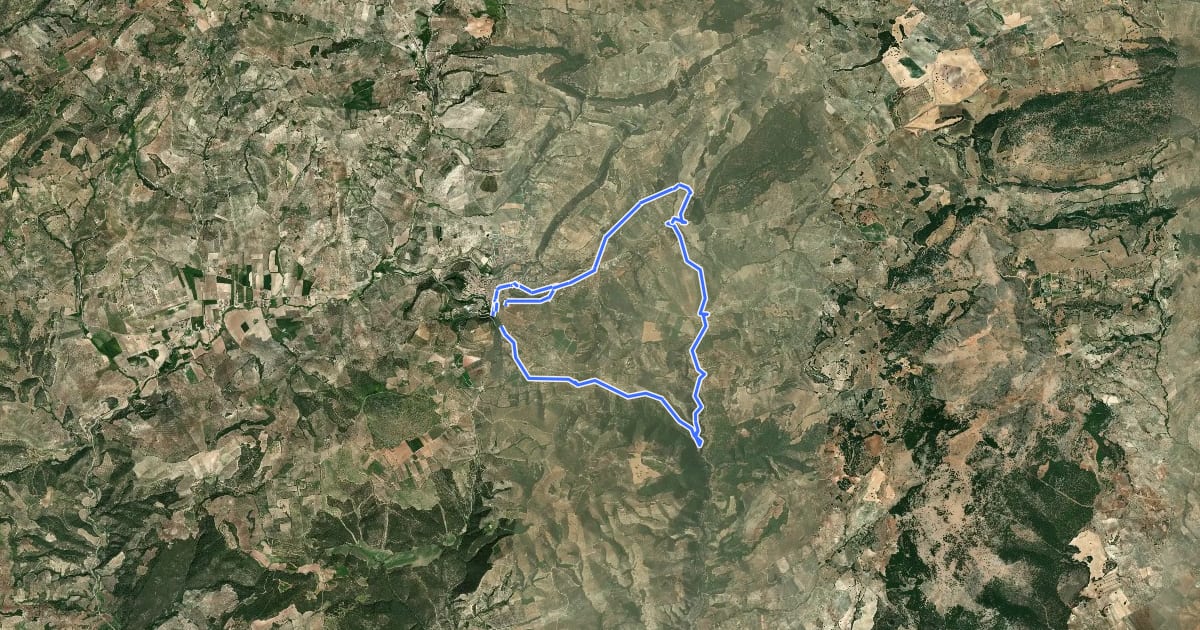 Маршрут Arroyo de los Molinos на спутниковом снимке