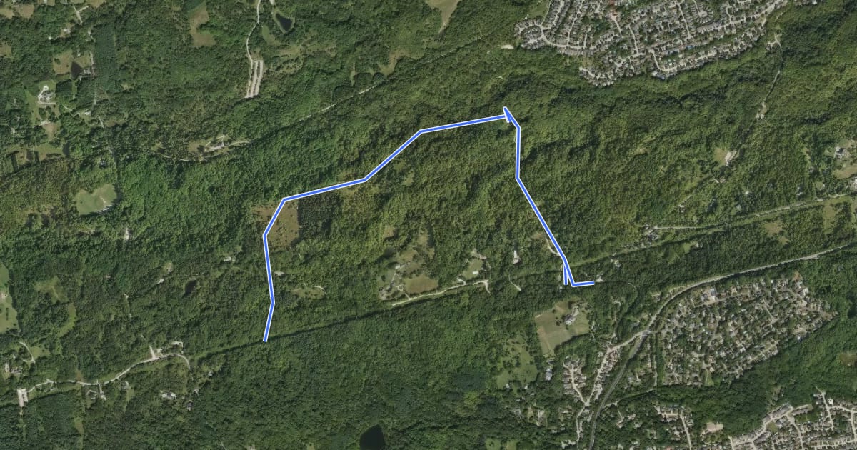 Маршрут Arteban Road Side Trail на спутниковом снимке