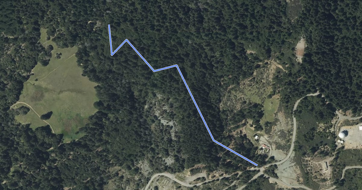 Маршрут Arturo Trail на спутниковом снимке