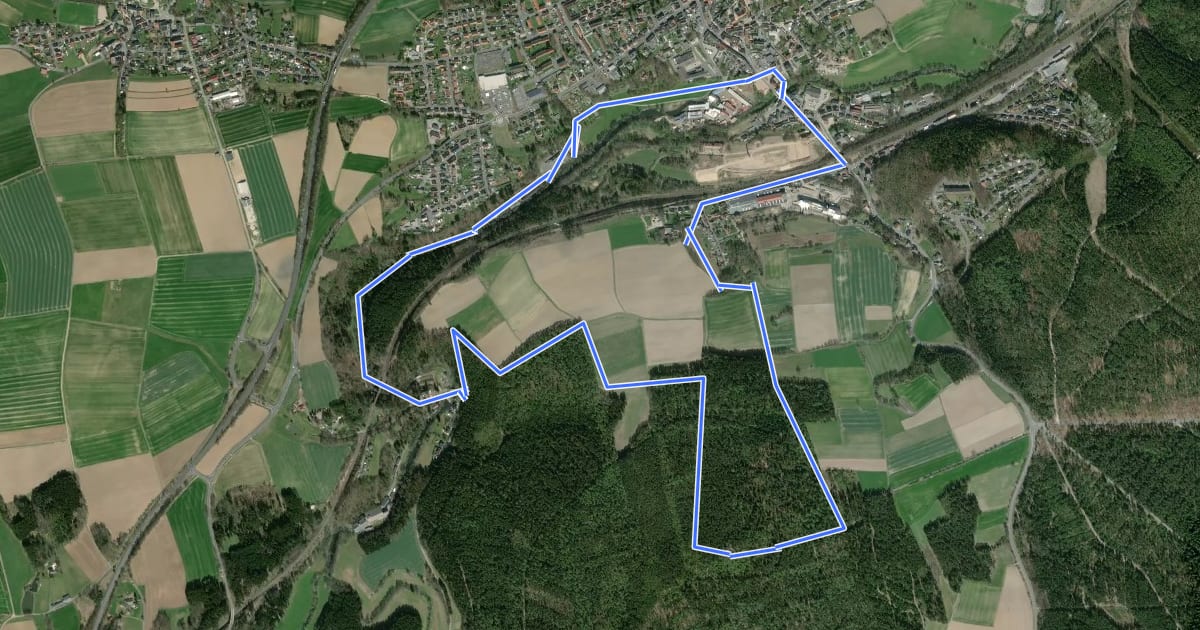 Маршрут Arzberg [1] Wanderlehrpfad на спутниковом снимке