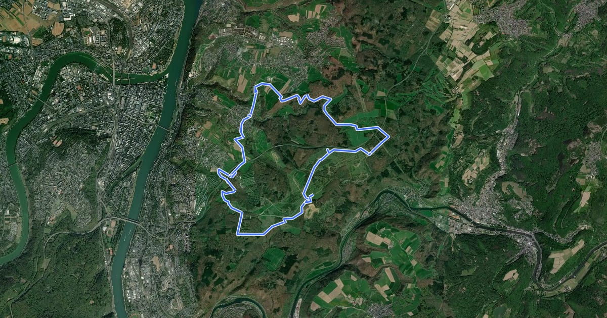 Маршрут Arzheimer Rundwanderweg Nr. 4 на спутниковом снимке