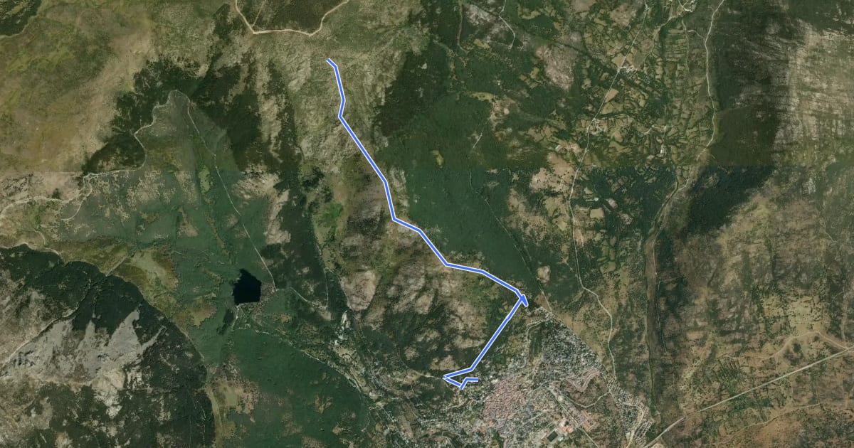 Маршрут Ascensión al Pico de la Pala – Perdiguera на спутниковом снимке