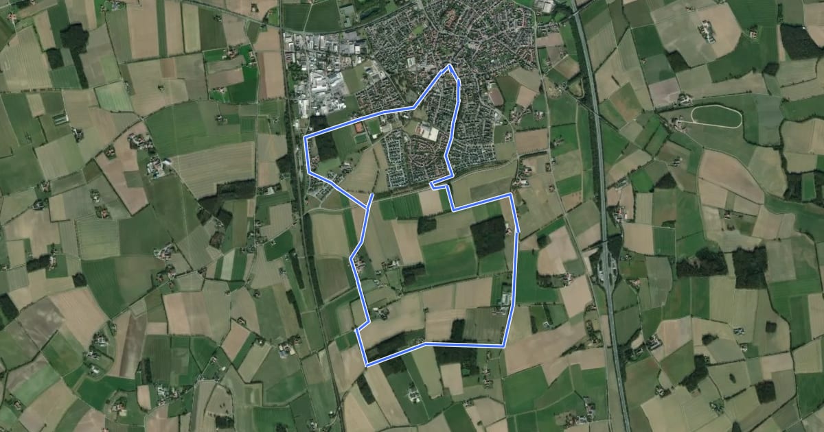 Маршрут Ascheberg Rundweg A3 на спутниковом снимке
