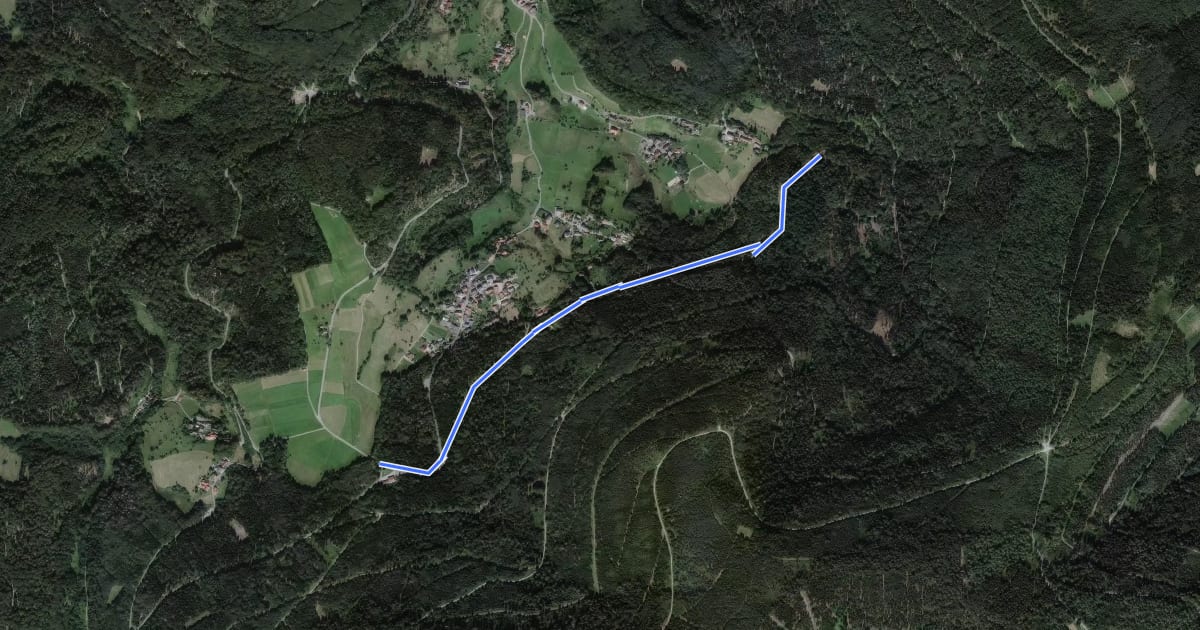 Маршрут Aschenhütte - Skiheim Talwiese на спутниковом снимке