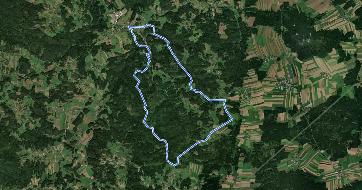 Маршрут Aschenweg 3 на спутниковом снимке