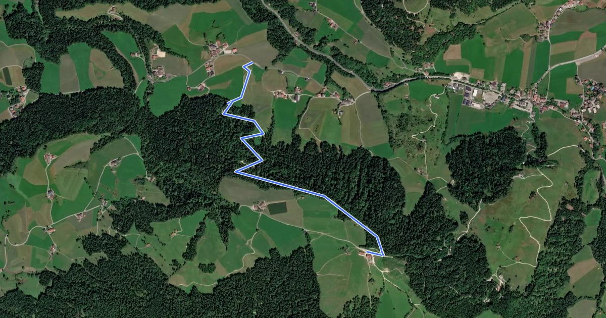 Маршрут Aschinger-Alm-Tour на спутниковом снимке