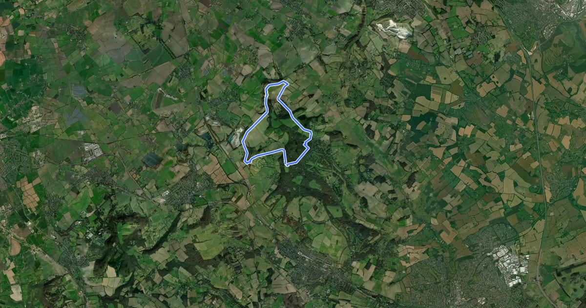 Маршрут Ashridge Boundary Trail North, Ashridge Estate на спутниковом снимке