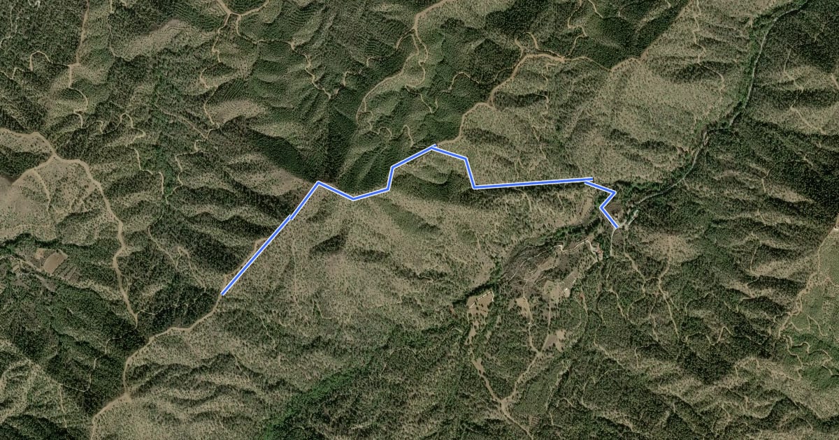 Маршрут Asinou Mouti tou Dia Trail на спутниковом снимке
