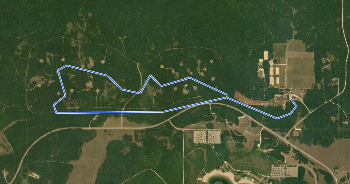 Маршрут Aspen Trail на спутниковом снимке