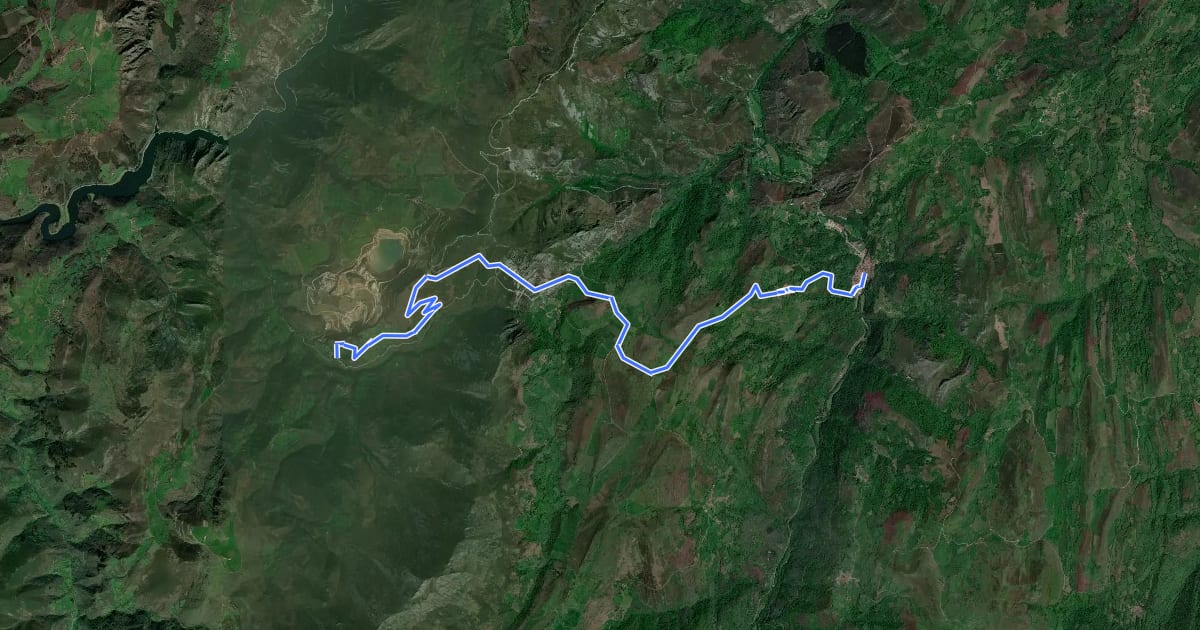 Маршрут Asturias Interior (Etapa 19) на спутниковом снимке