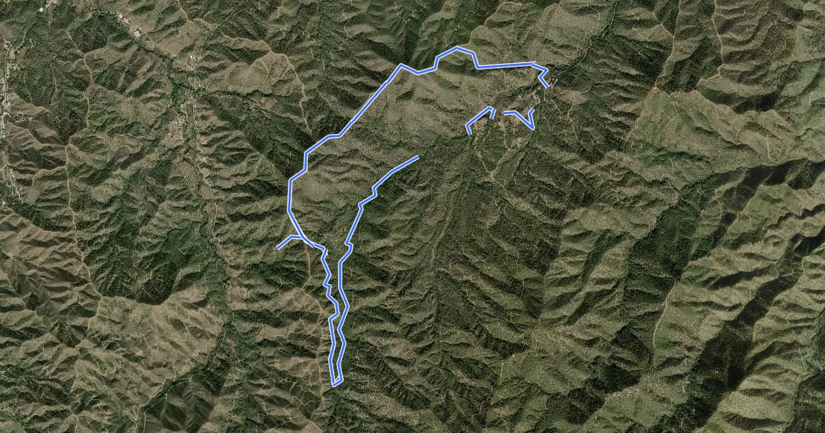 Маршрут Atsas Mountain Race на спутниковом снимке