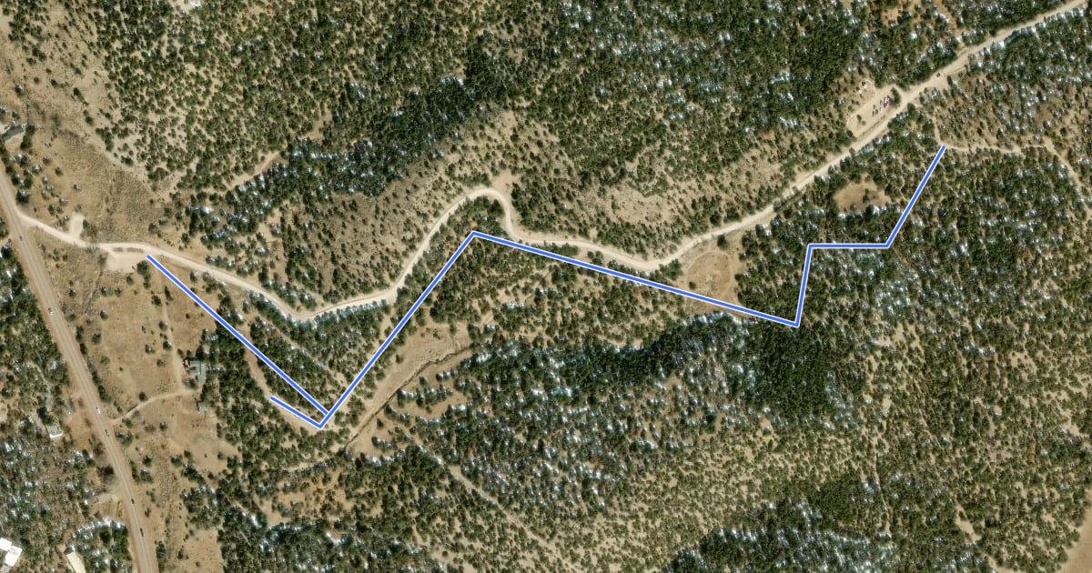 Маршрут ATV Bypass Trail на спутниковом снимке