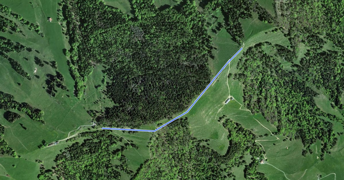 Маршрут Atzmännig Bergstation-Hint. Rotstein на спутниковом снимке