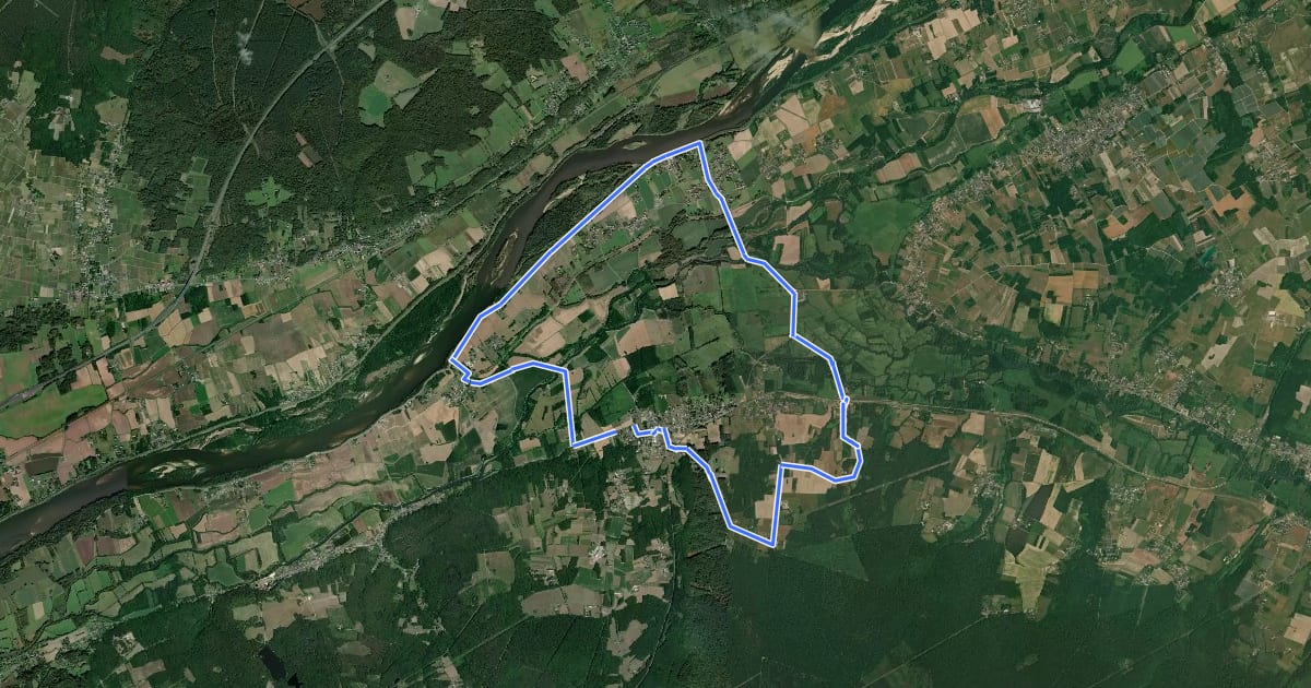 Маршрут Au fil de l'eau, Rivarennes – Bréhémont - No 20 на спутниковом снимке