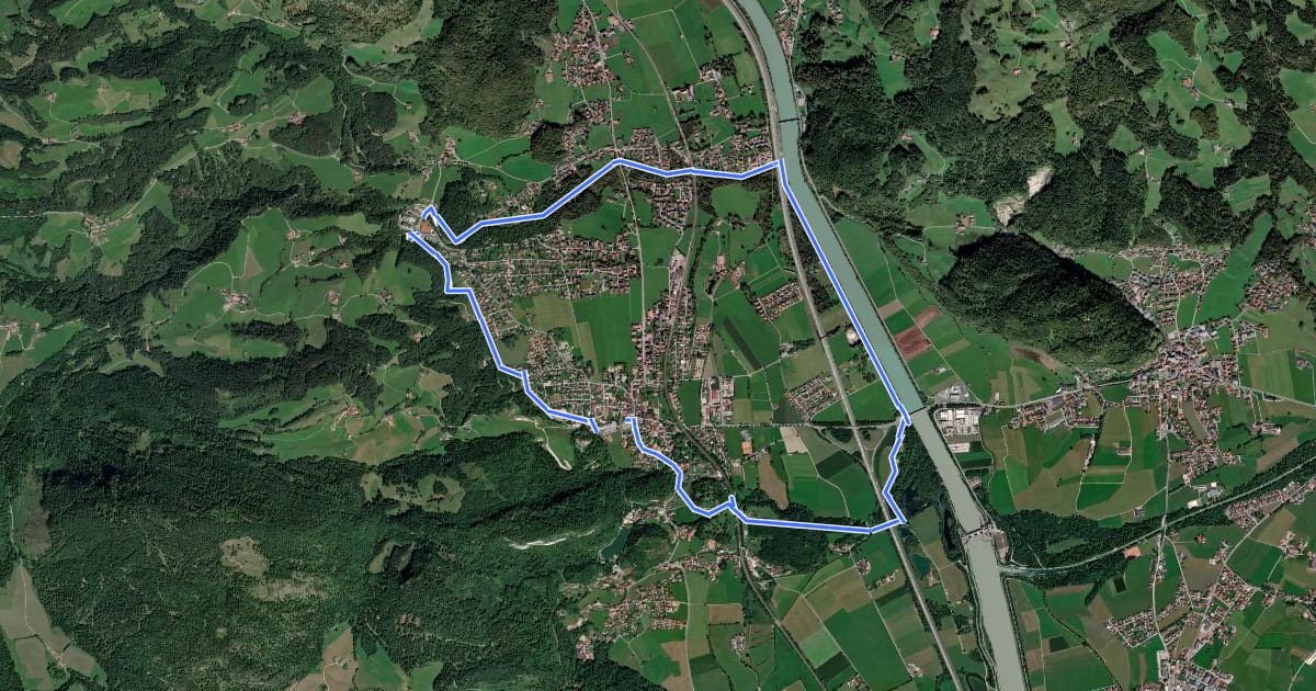 Маршрут Audorfer Rundweg на спутниковом снимке