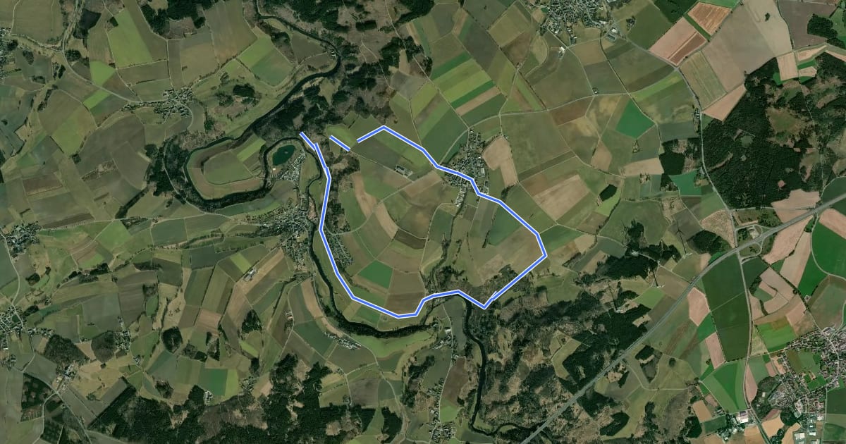 Маршрут Auenthal-Weg US 63 на спутниковом снимке