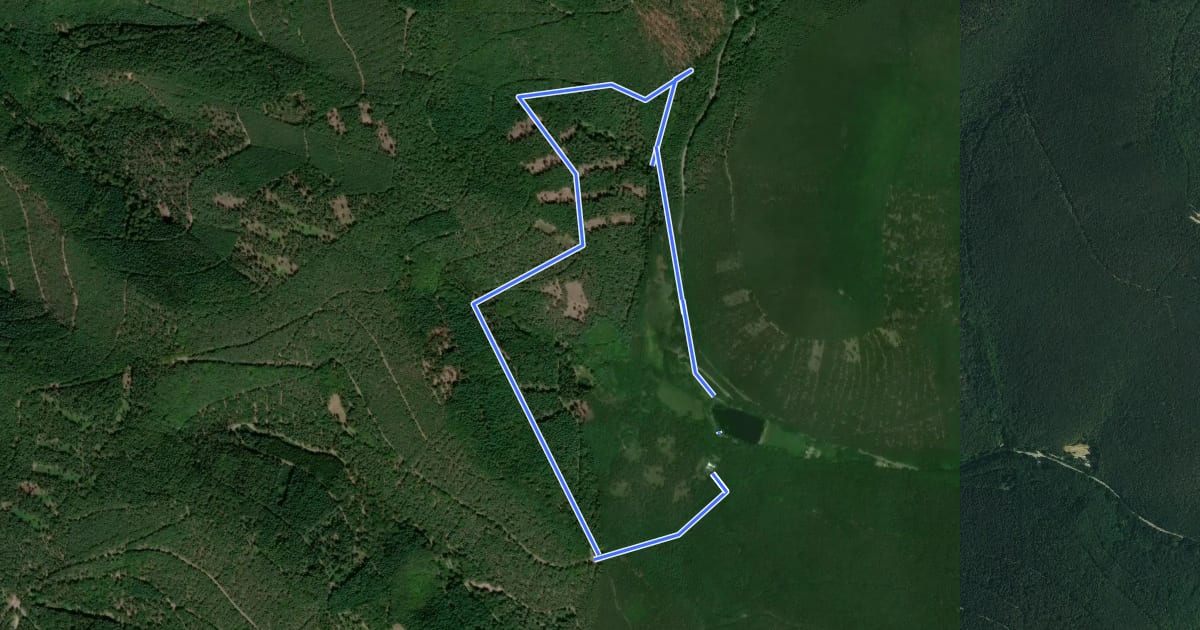 Маршрут Auerochsenweg на спутниковом снимке