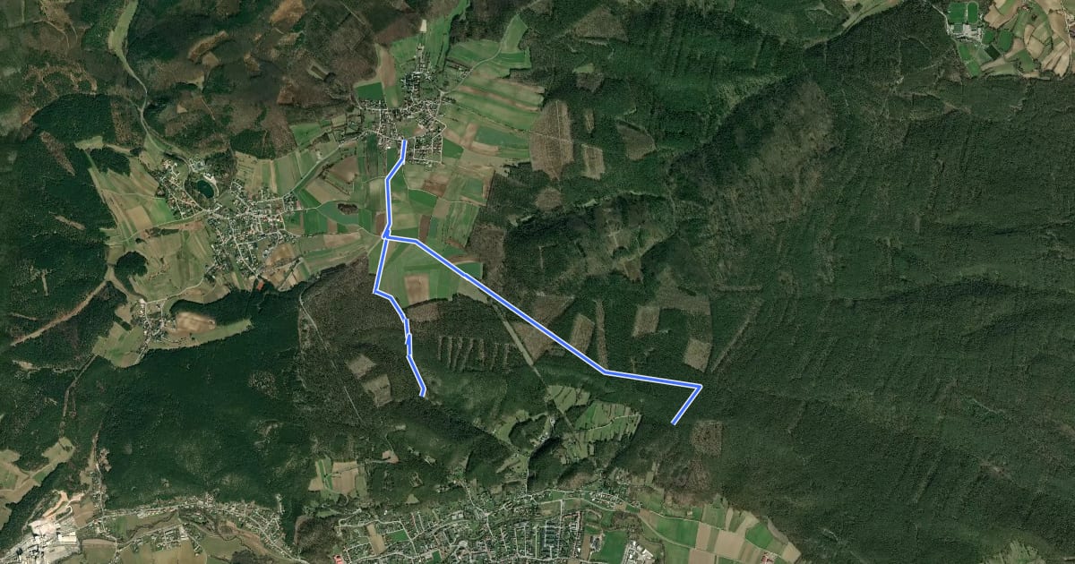 Маршрут Auf dem Hart (Ergänzung zum Wanderweg 4) на спутниковом снимке