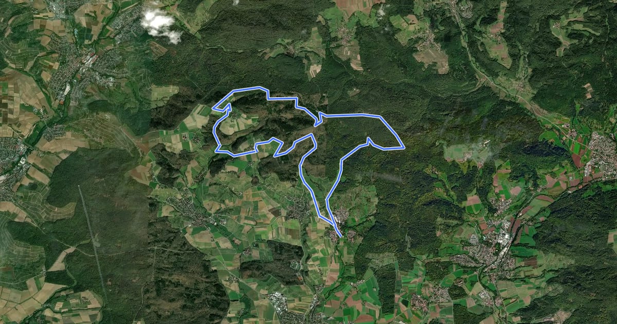 Маршрут Auf dem Kanapee на спутниковом снимке