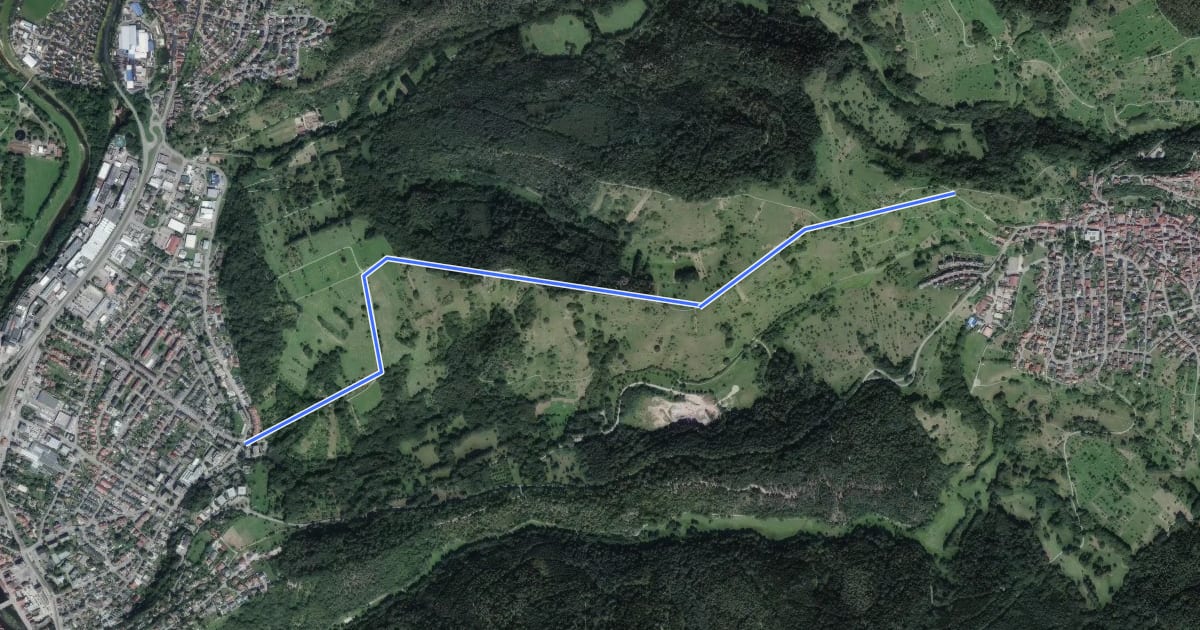 Маршрут Aufgang zum Bergle - Haus Metsko на спутниковом снимке