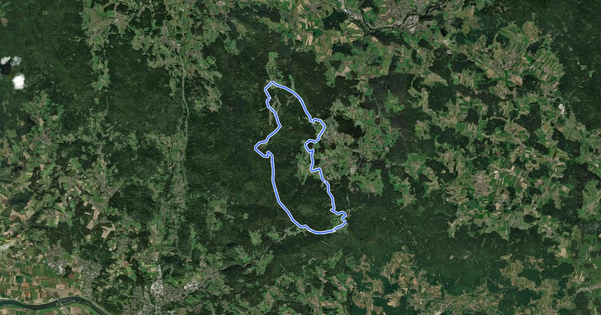 Маршрут Aufi am Berg на спутниковом снимке