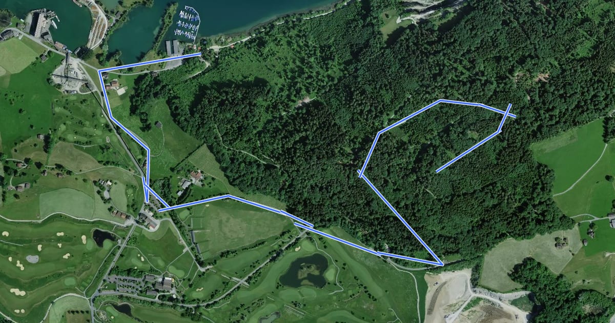 Маршрут Aufstieg Seewald Trail на спутниковом снимке