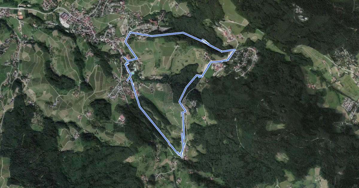 Маршрут AugenBlick-Runde Sasbachwalden Hörchenberg на спутниковом снимке