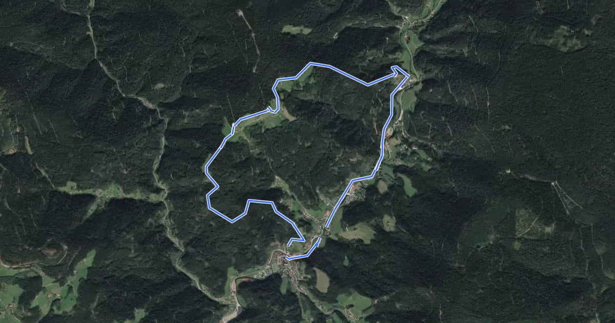 Маршрут AugenBlick-Runde Wolftal Kupferberg на спутниковом снимке