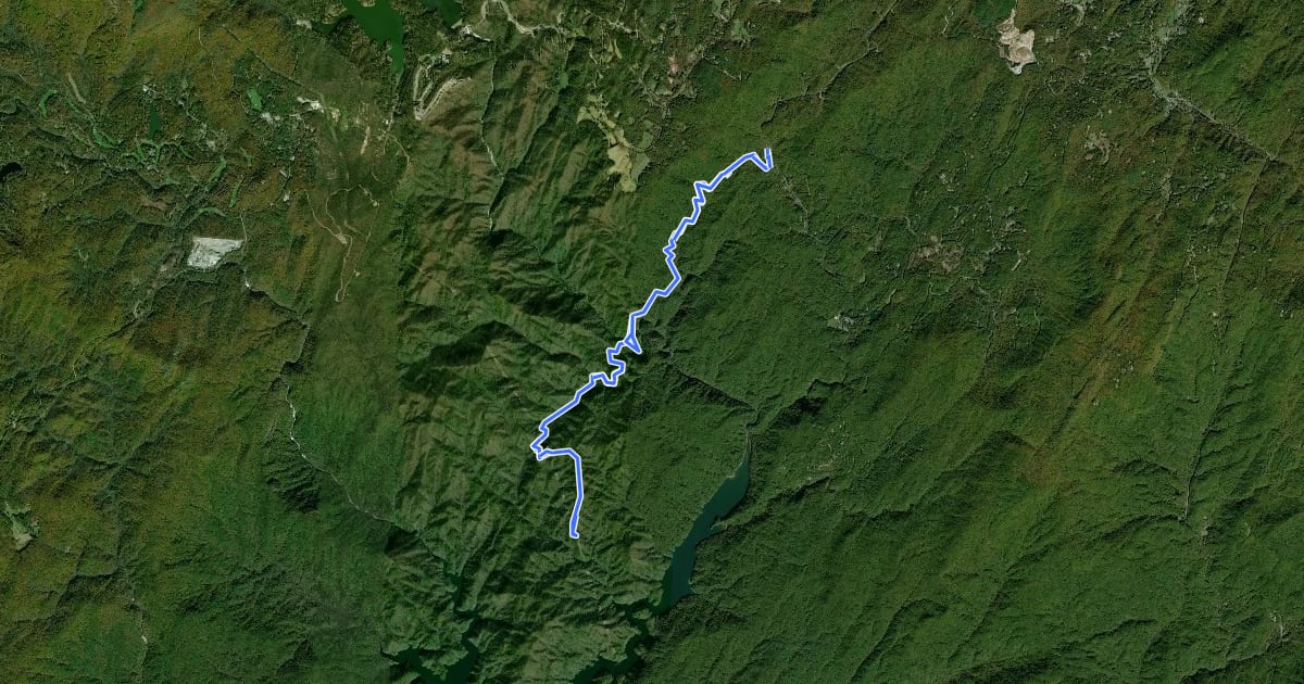 Маршрут Auger Hole Trail на спутниковом снимке