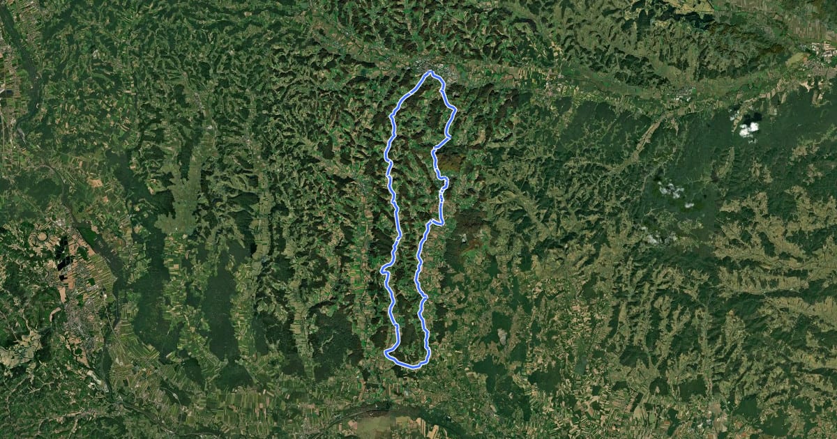 Маршрут Aulandtour на спутниковом снимке