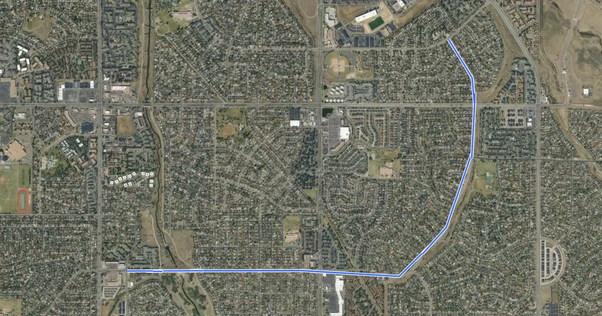 Маршрут Aurora Bike Route: Mexico на спутниковом снимке