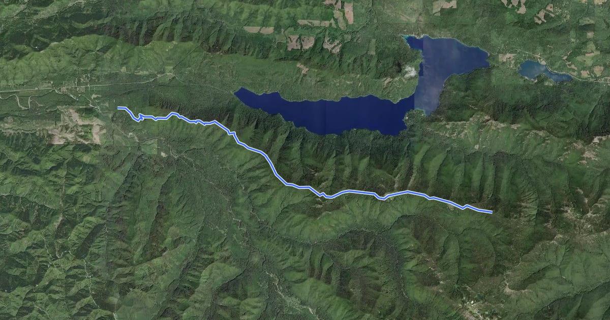Маршрут Aurora Ridge Trail на спутниковом снимке