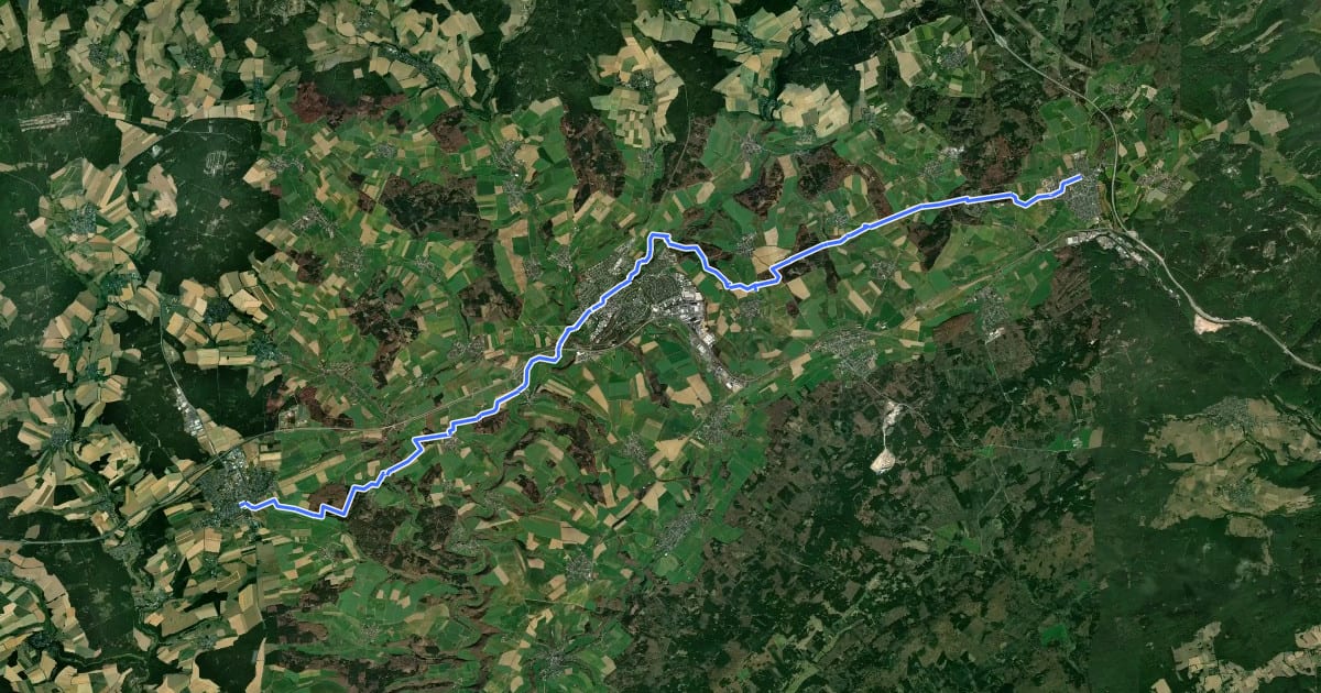 Маршрут Ausonius Wanderweg: 2. Etappe на спутниковом снимке