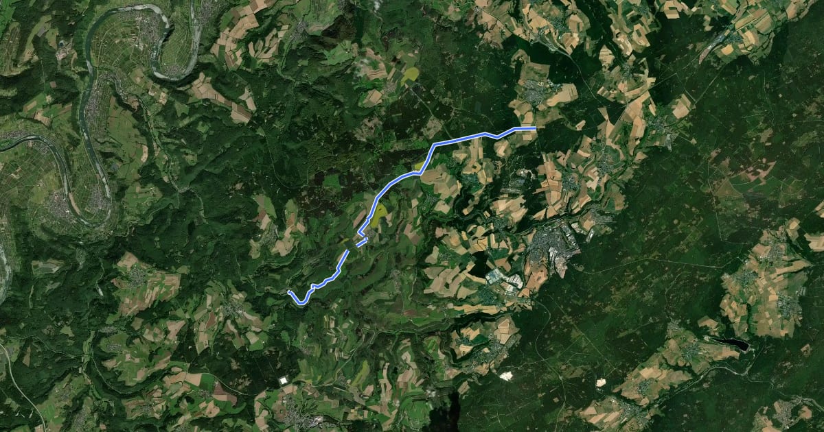 Маршрут Ausonius Wanderweg: 4. Etappe на спутниковом снимке