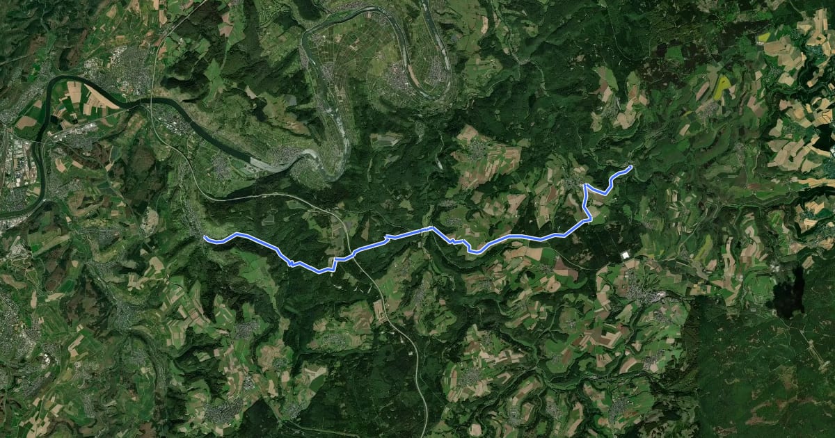 Маршрут Ausonius-Wanderweg: 5. Etappe на спутниковом снимке
