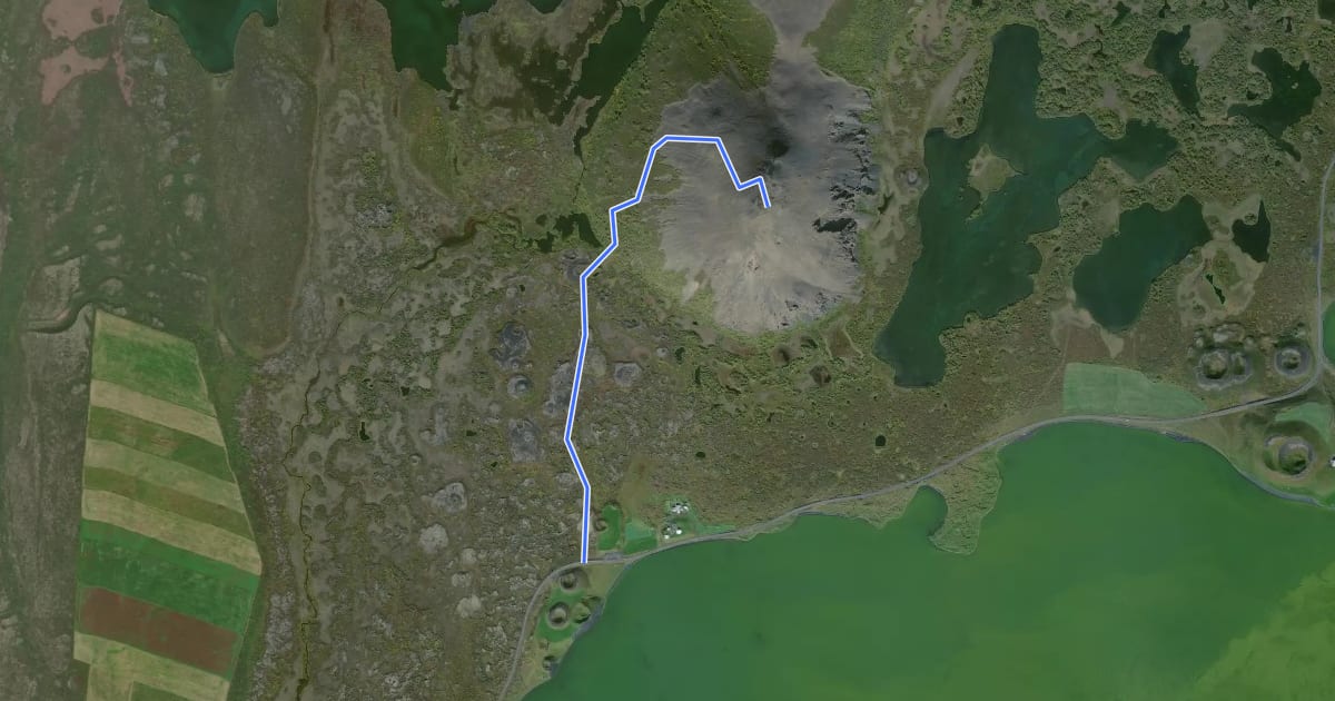 Маршрут Aussichtberg Vindbelgjarfjall на спутниковом снимке