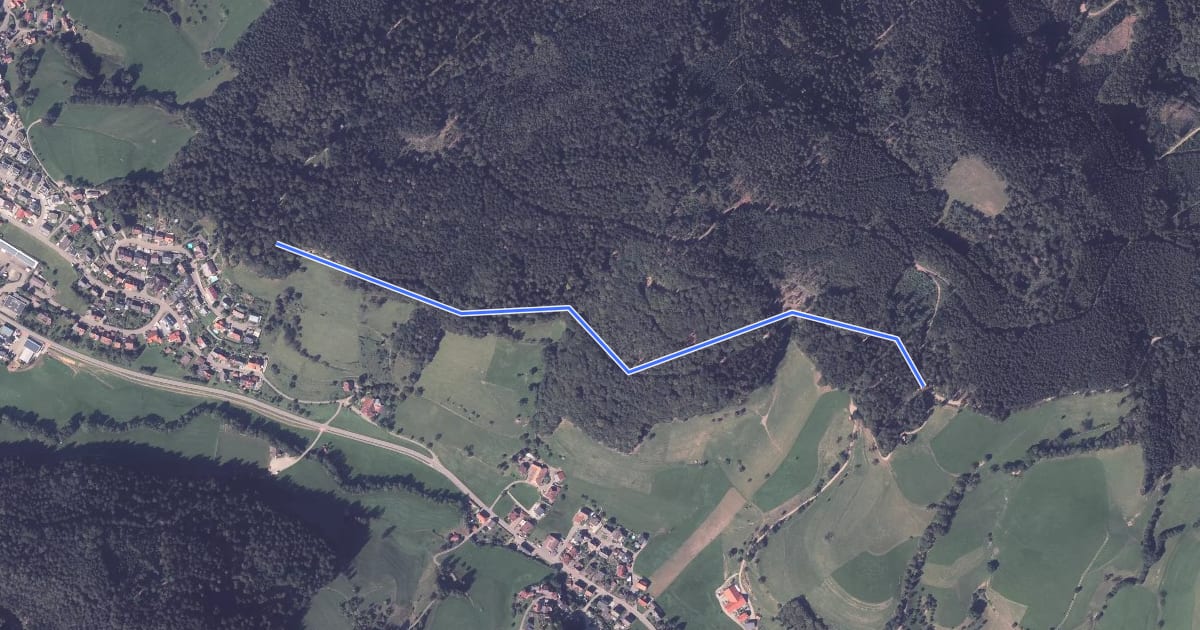 Маршрут Aussichtspunkt Yach - Bei der Viehhütte на спутниковом снимке
