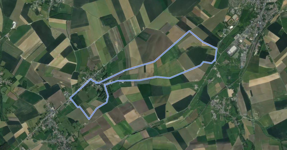 Маршрут Autour de Reumont на спутниковом снимке