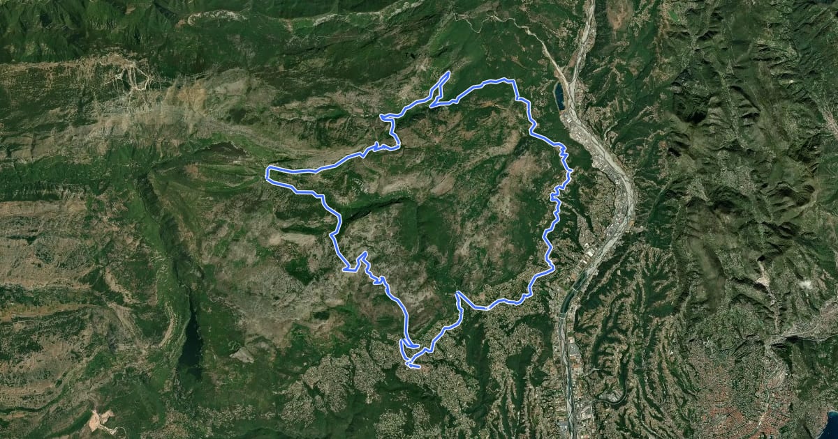 Маршрут Autour du Col de Vence - 1 на спутниковом снимке