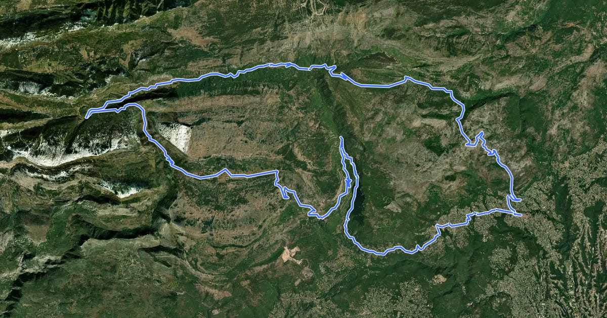 Маршрут Autour du Col de Vence - 2 на спутниковом снимке