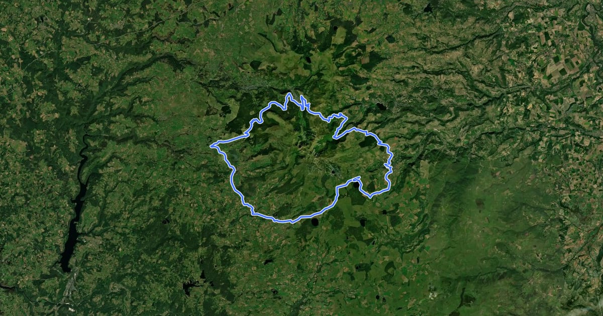 Маршрут Autour du massif du Sancy - Tour du Sancy на спутниковом снимке